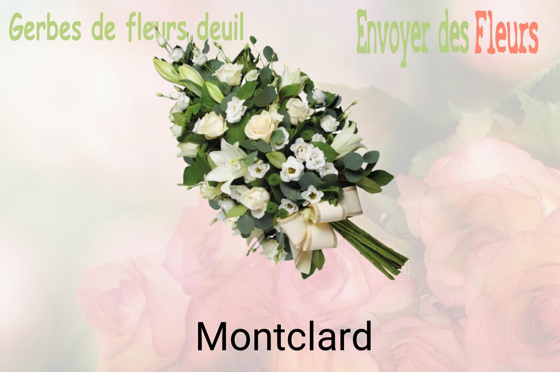 Gerbe de fleurs de deuil livrée à Montclard